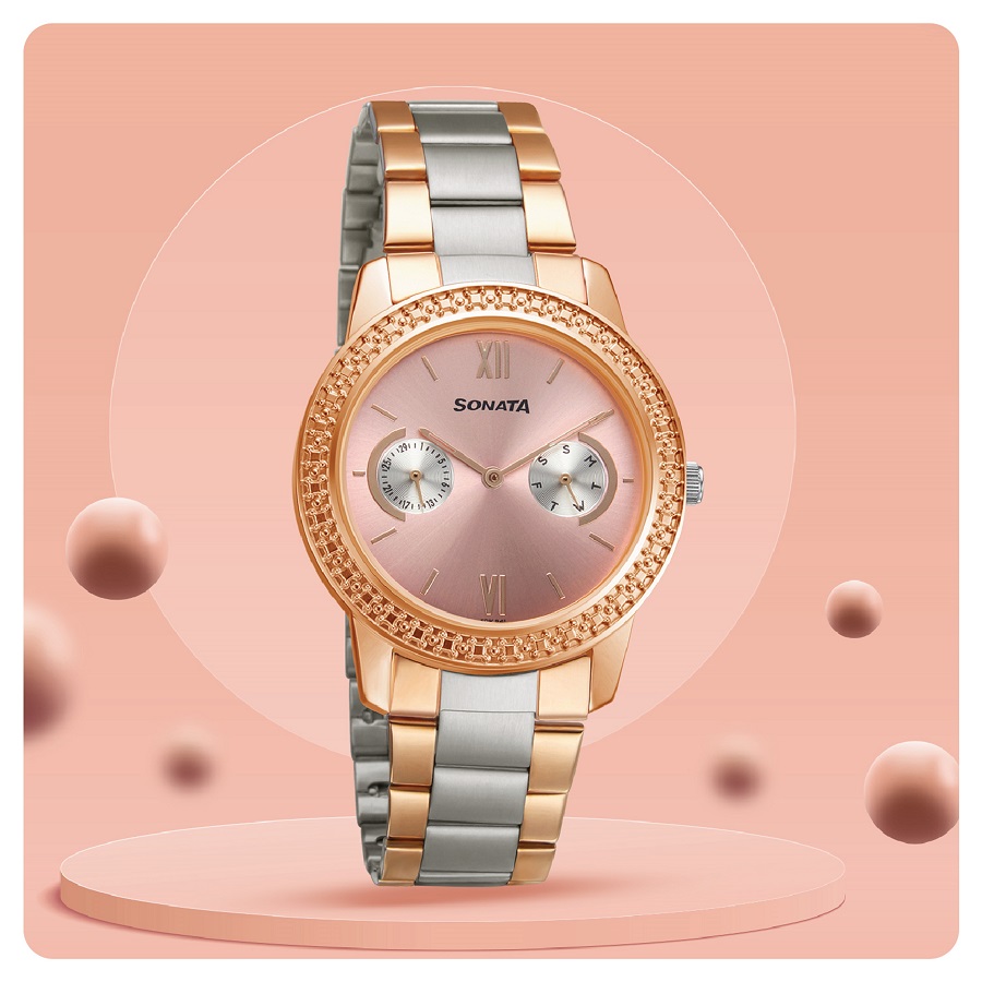 Buy Sonata Unveil 3.0 Women Casual Watch - 8190KM02 (L) online