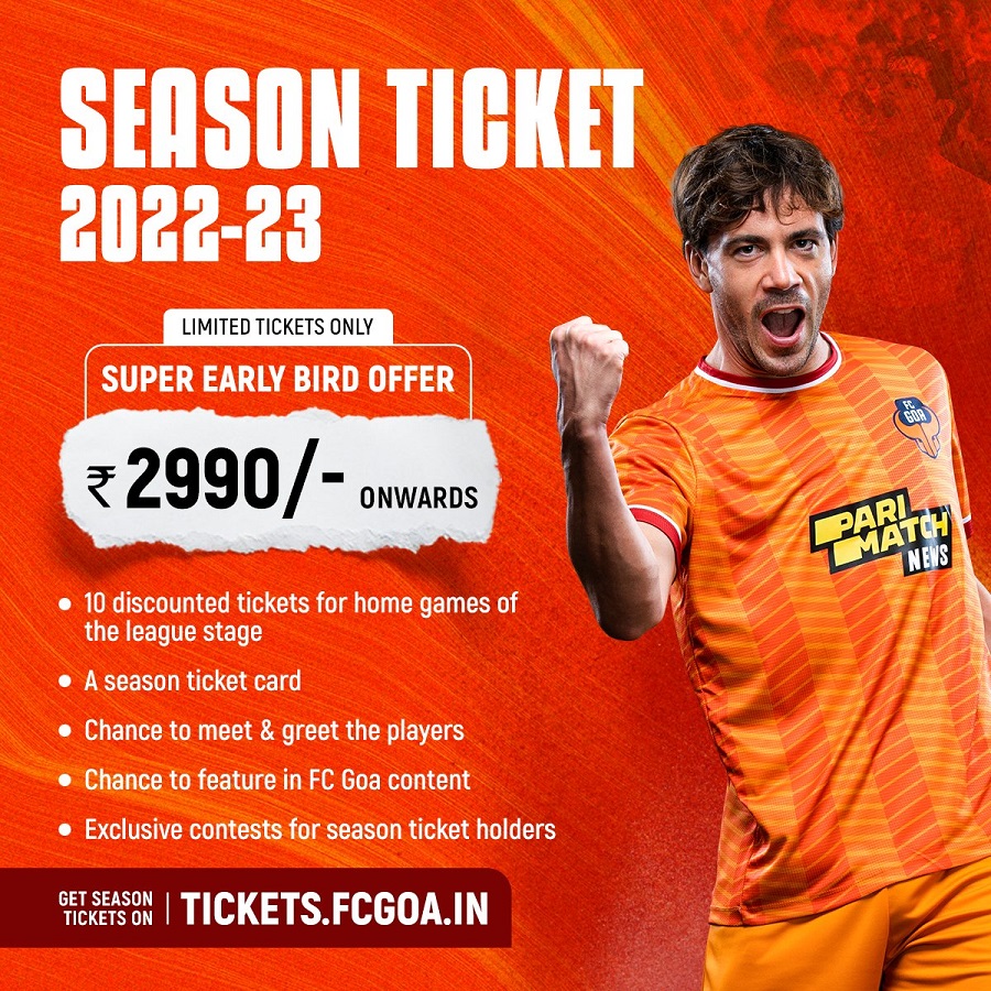 Hero ISL 2022-23 FC Goa Early Bird Season Ticket - Football Event